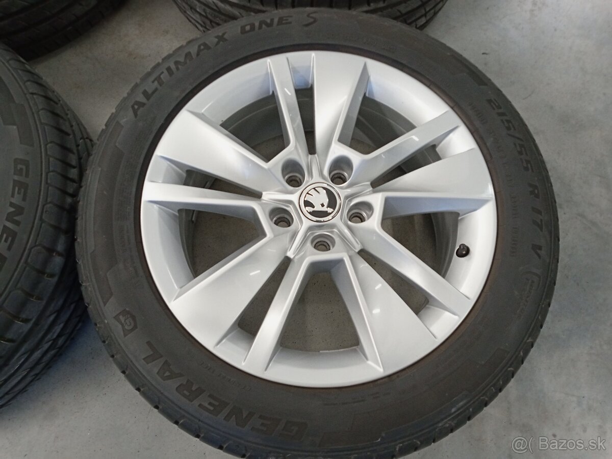 Letne ALU 5x112 R17 7J ET45 Original SKODA KAROQ