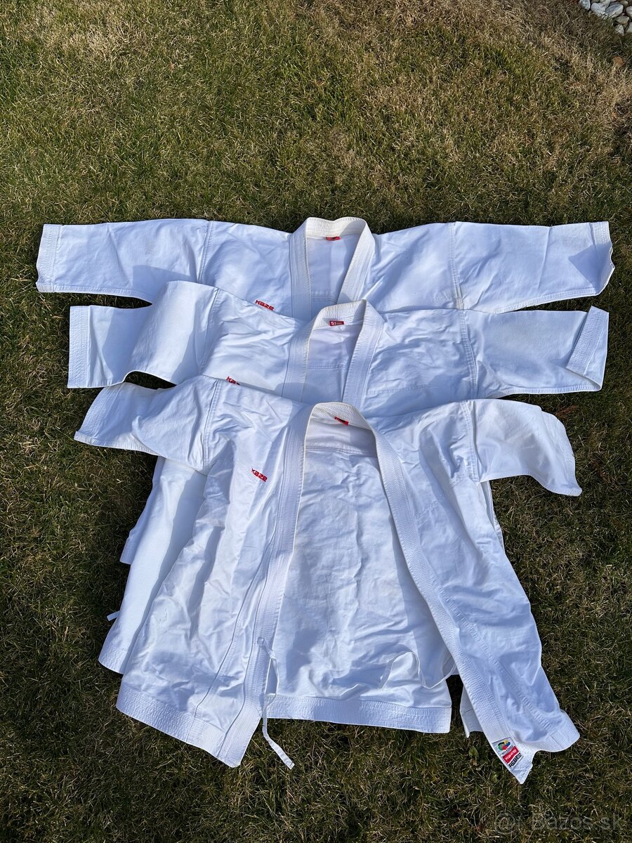 Karate - kimona, chrániče, opasky