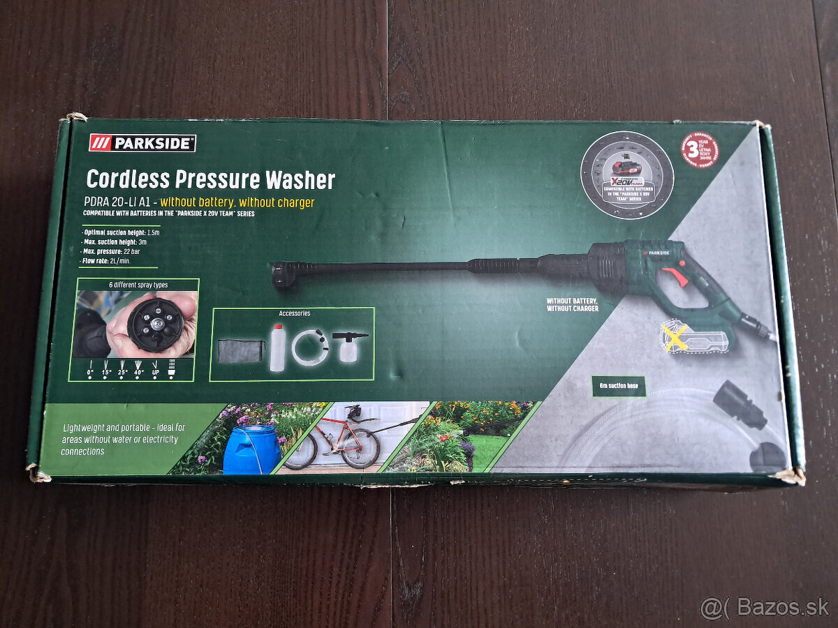 Aku tlakovy čistič Parkside