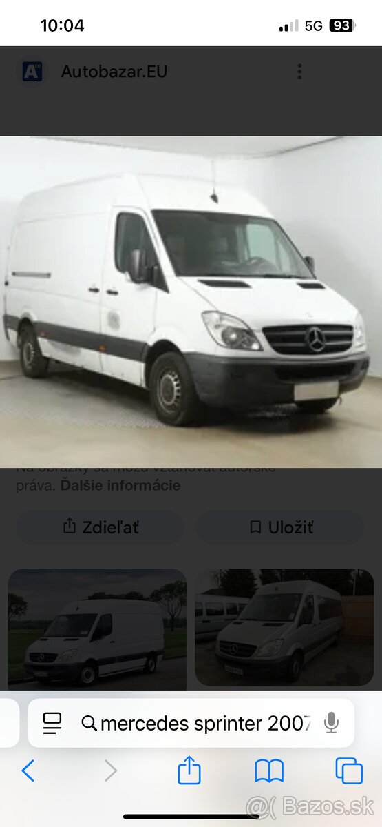 Predam motor na Mercedes Sprinter 2,2 cdi 646
