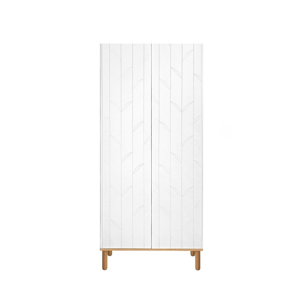 Šatníková skriňa do detskej izby TOTEME - Botanic - biela