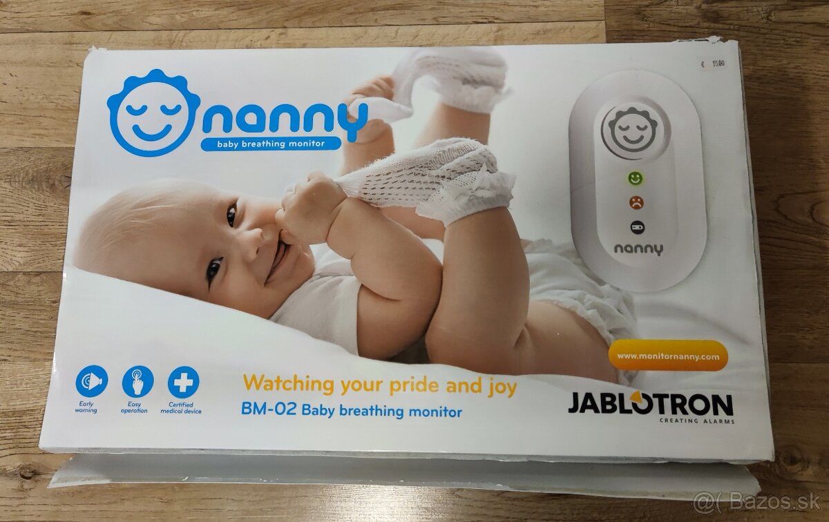 Nanny monitor dychu