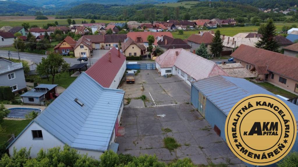 VÝROBNÉ A SKLADOVÉ PRIESTORY +  RD NA PREDAJ,  ZVOLENSKA SLA