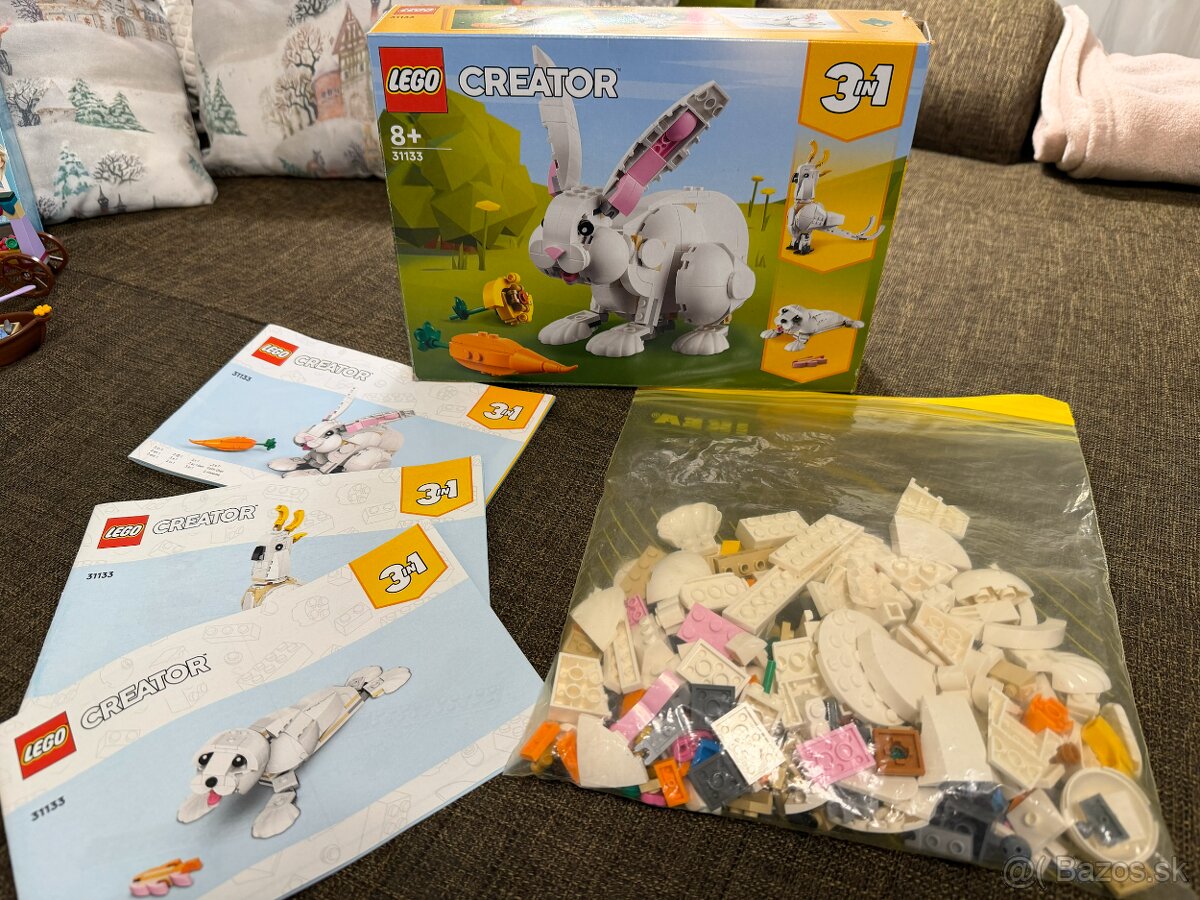 LEGO Creator 3v1 31133 Biely králik