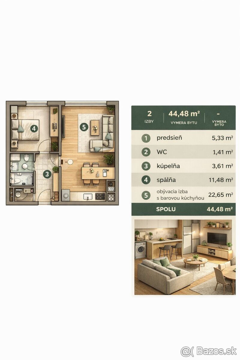 2 izb byt BA Staré Mesto NOVOSTAVBA