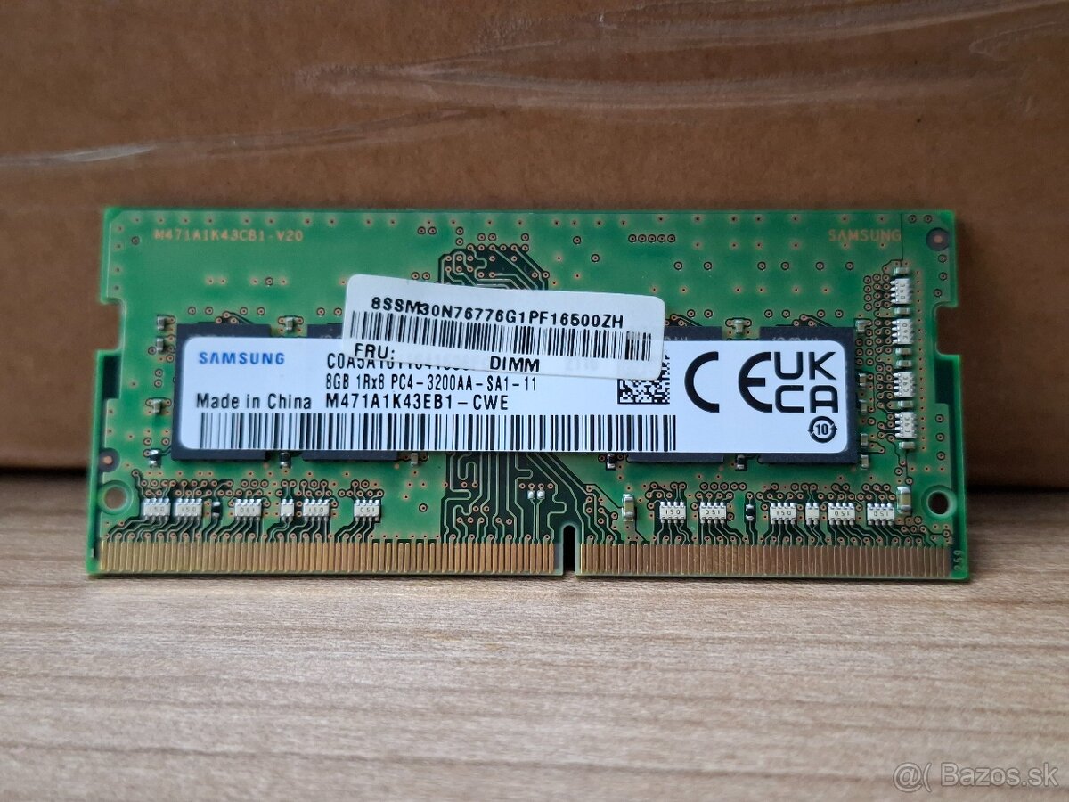 8GB DDR4 SO-DIMM RAM Samsung 3200MHz