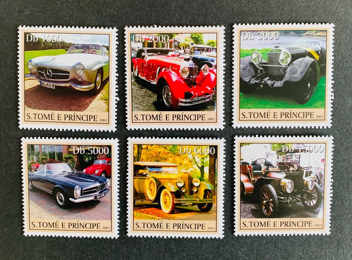 Postove znamky Automobily, hasiči