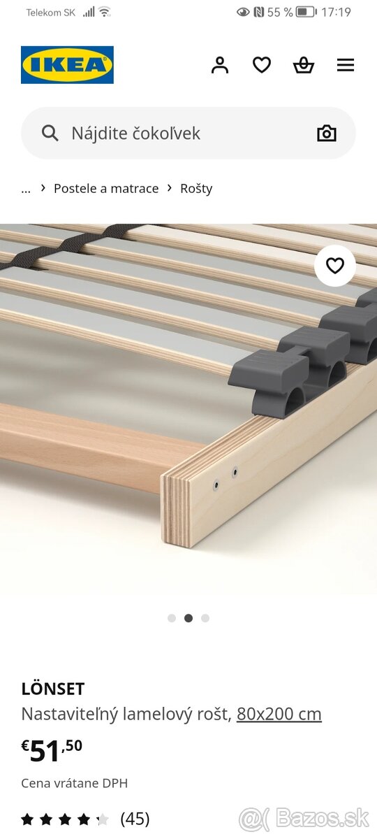 Rošt lamelové IKEA
