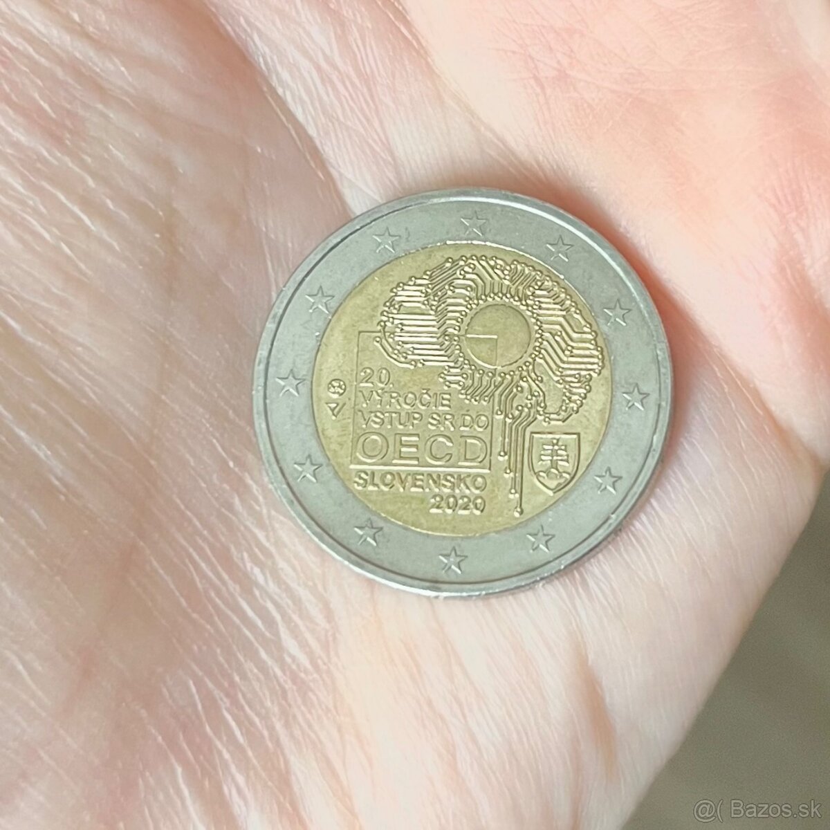 2€ minca 20. VÝROČIE VSTUP SR DO OECD SLOVENSKO 2020