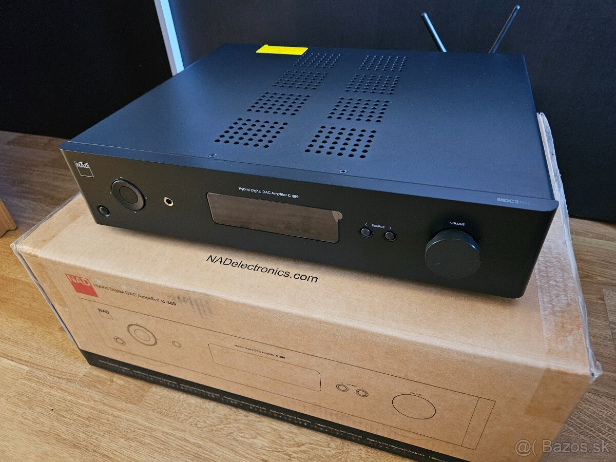 Zosilnovac NAD C389 + Bluesound MDC2BluOS-D