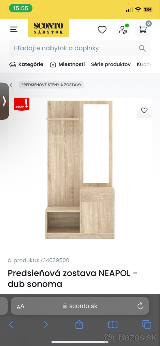 Predsieňova zostava Nová zabalená