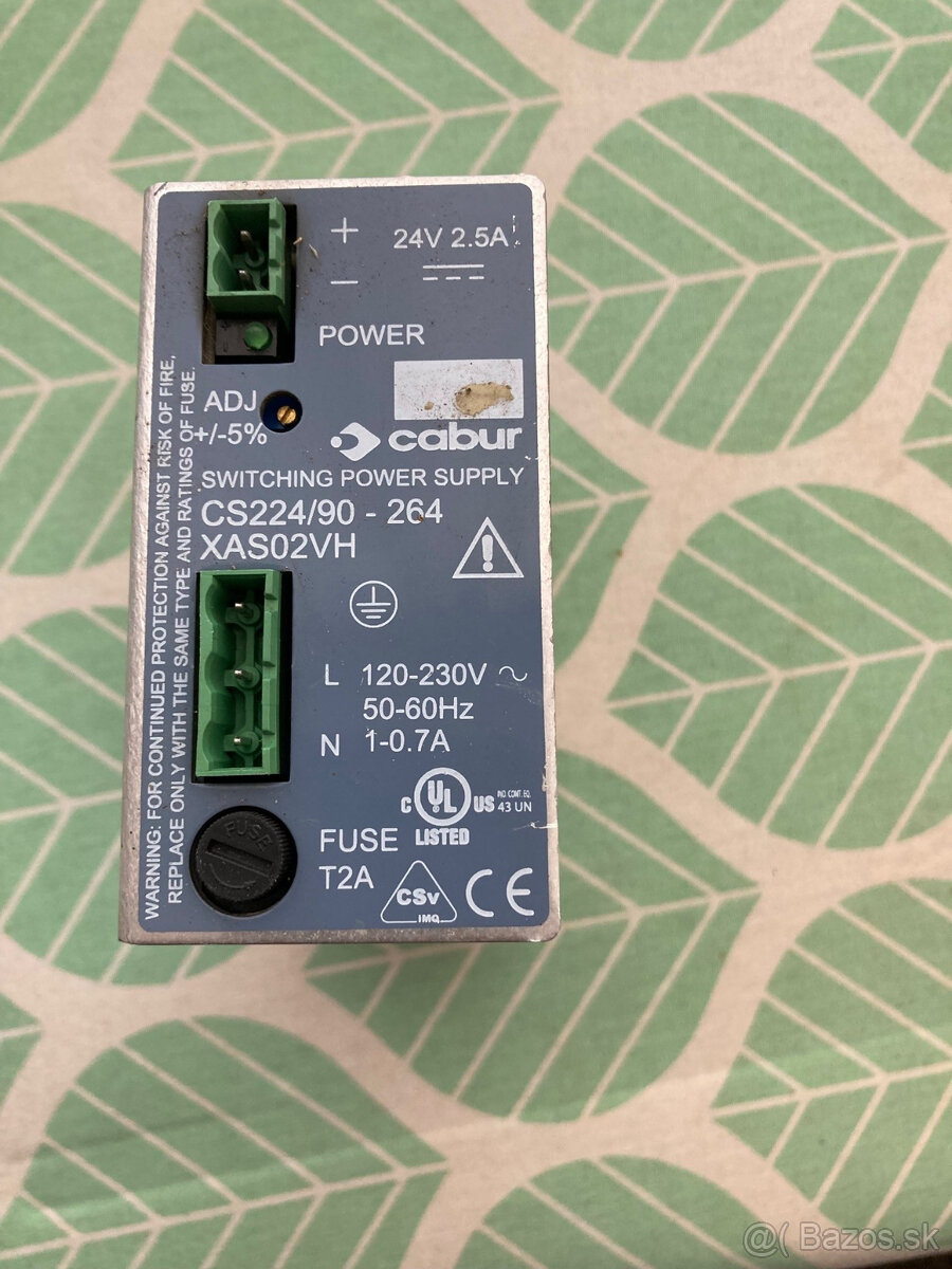 Predám Napájací zdroj Cabur 24VDC