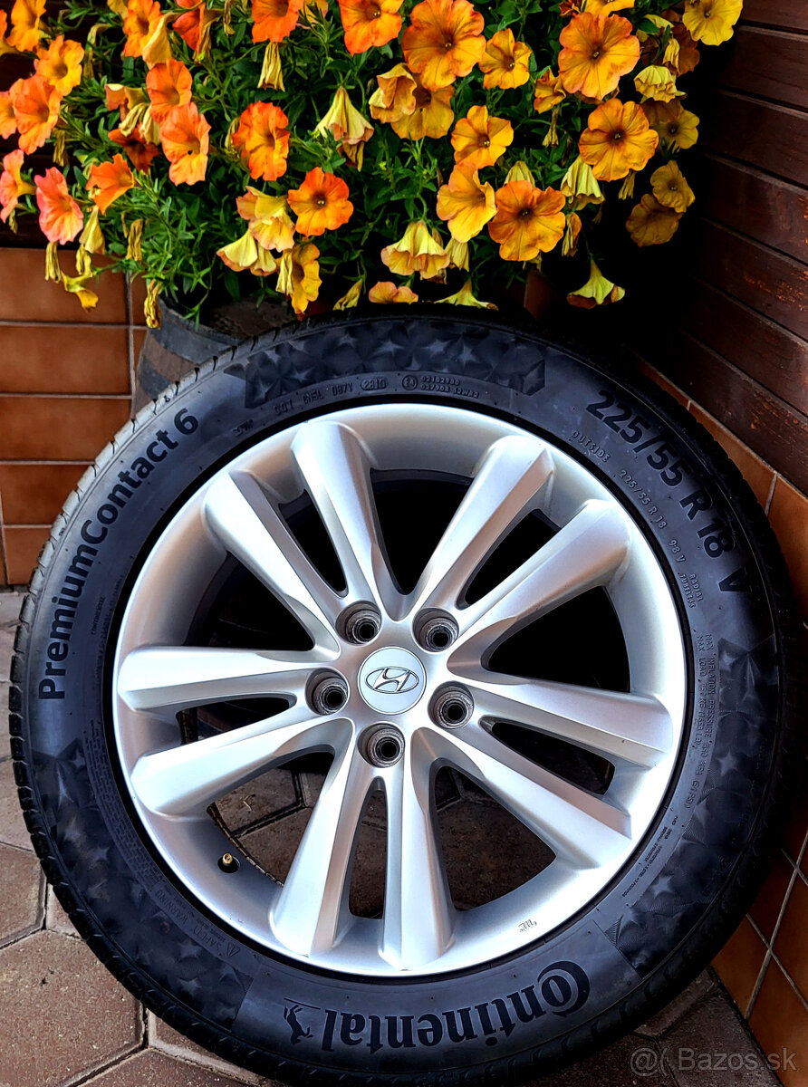 alu R18 5x114,3 letné pneu 225/55, Hyundai Kia Mazda Renault