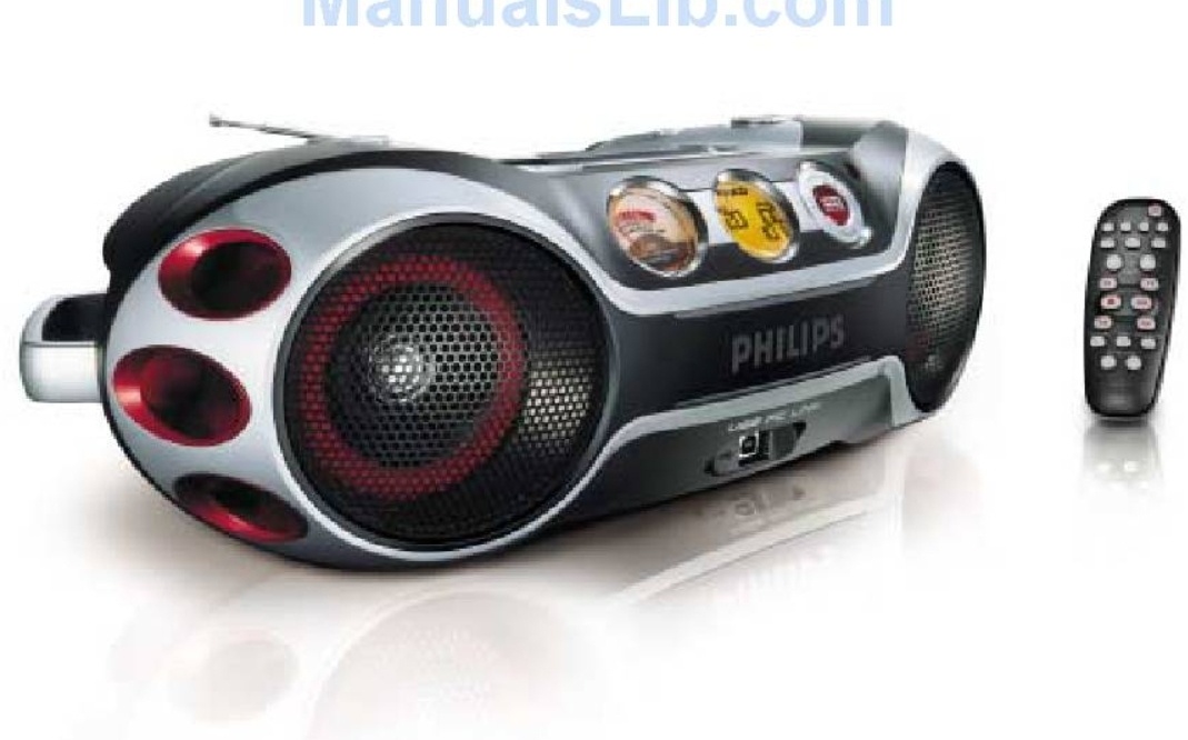 Dizajnové prenosné rádio PHILIPS  AZ23 MAX sound GAME