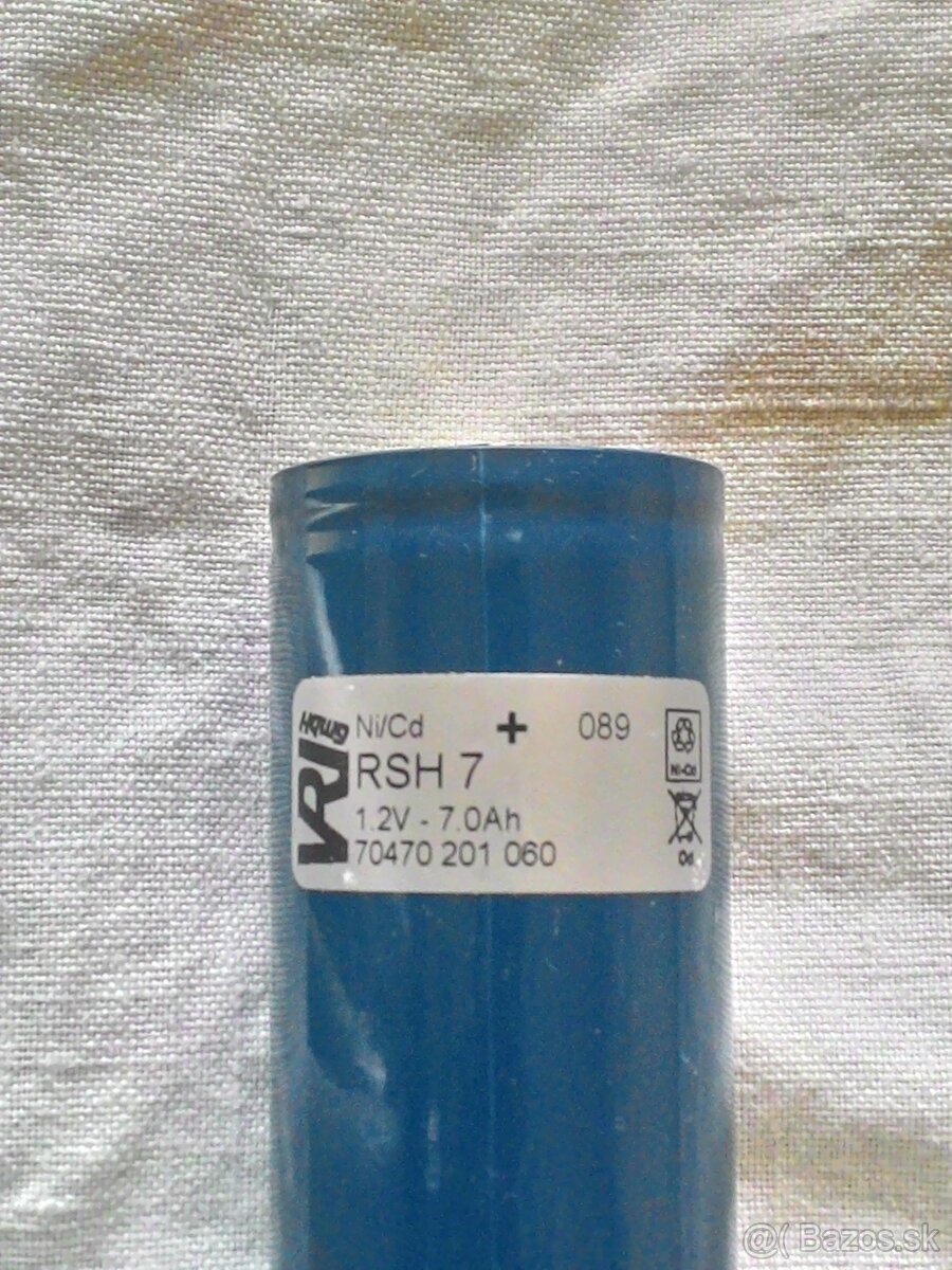 VARTA Ni/Cd, RSH7, 1,2V - 7Ah, 3 kusy
