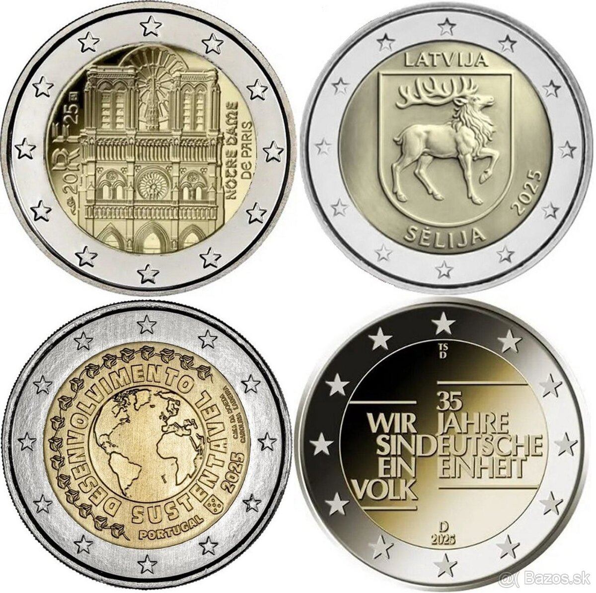 Euromince z roku 2025