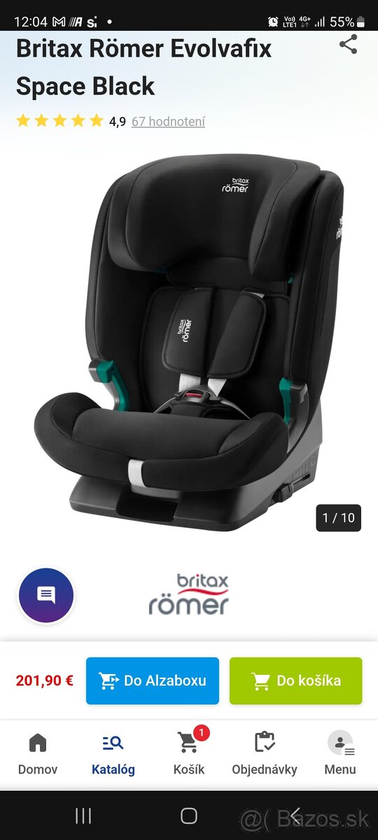 Autosedacka britax s isofixom