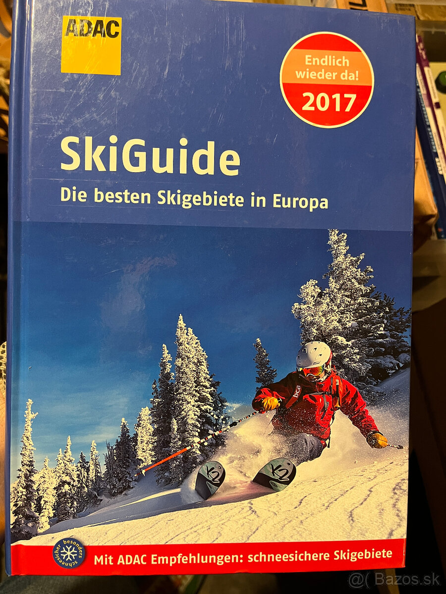 Predám atlas lyžiarskych stredísk ADAC SKI GUIDE 2017