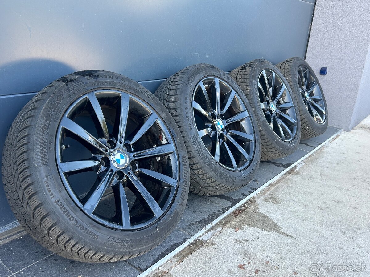 Originál BMW disky na zimných pneu 245/45 R18 Continental