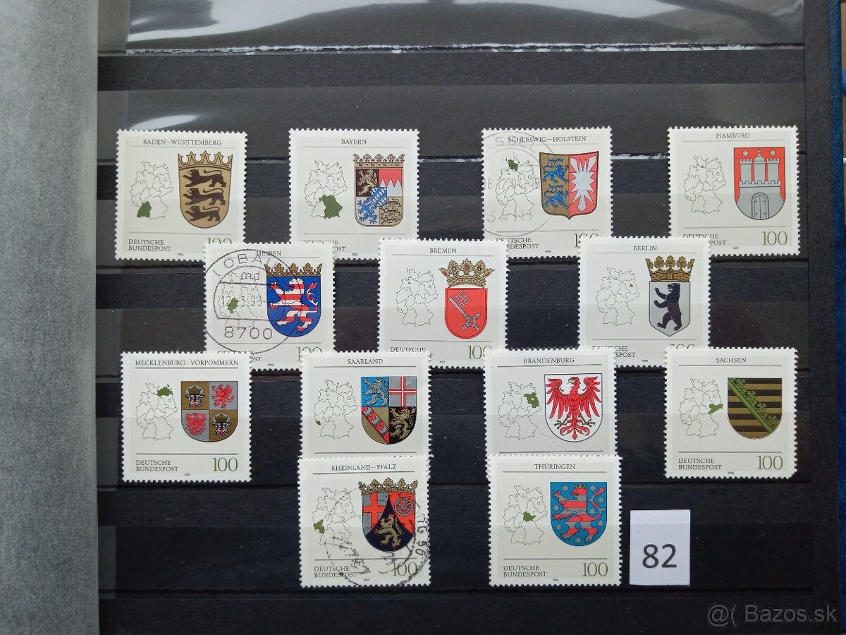 Poštové známky č.441 - EURÓPA II - 19 sérií