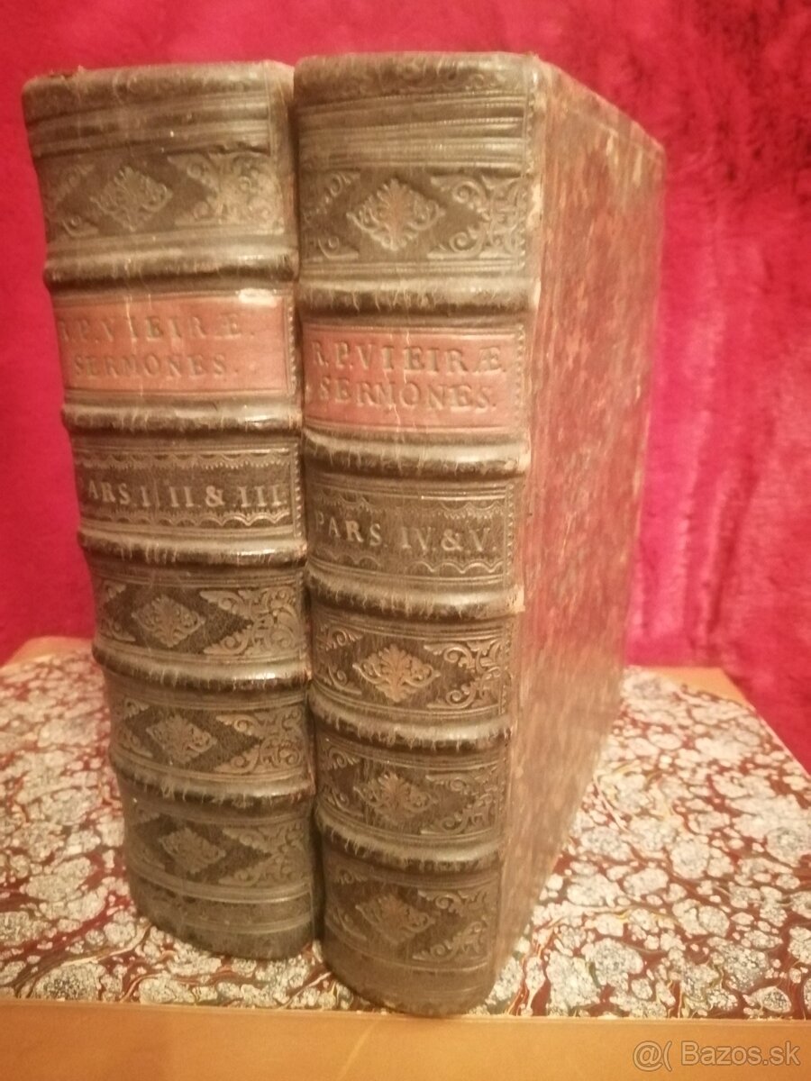 Staré vzácne knihy 5 titulov v 2 knihach 1752