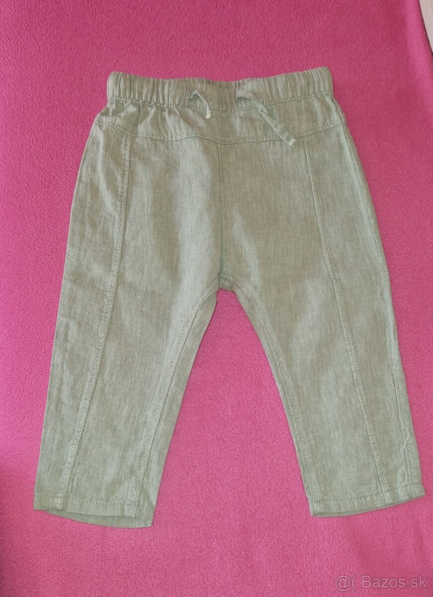 Ľanové nohavice H&M, v.80