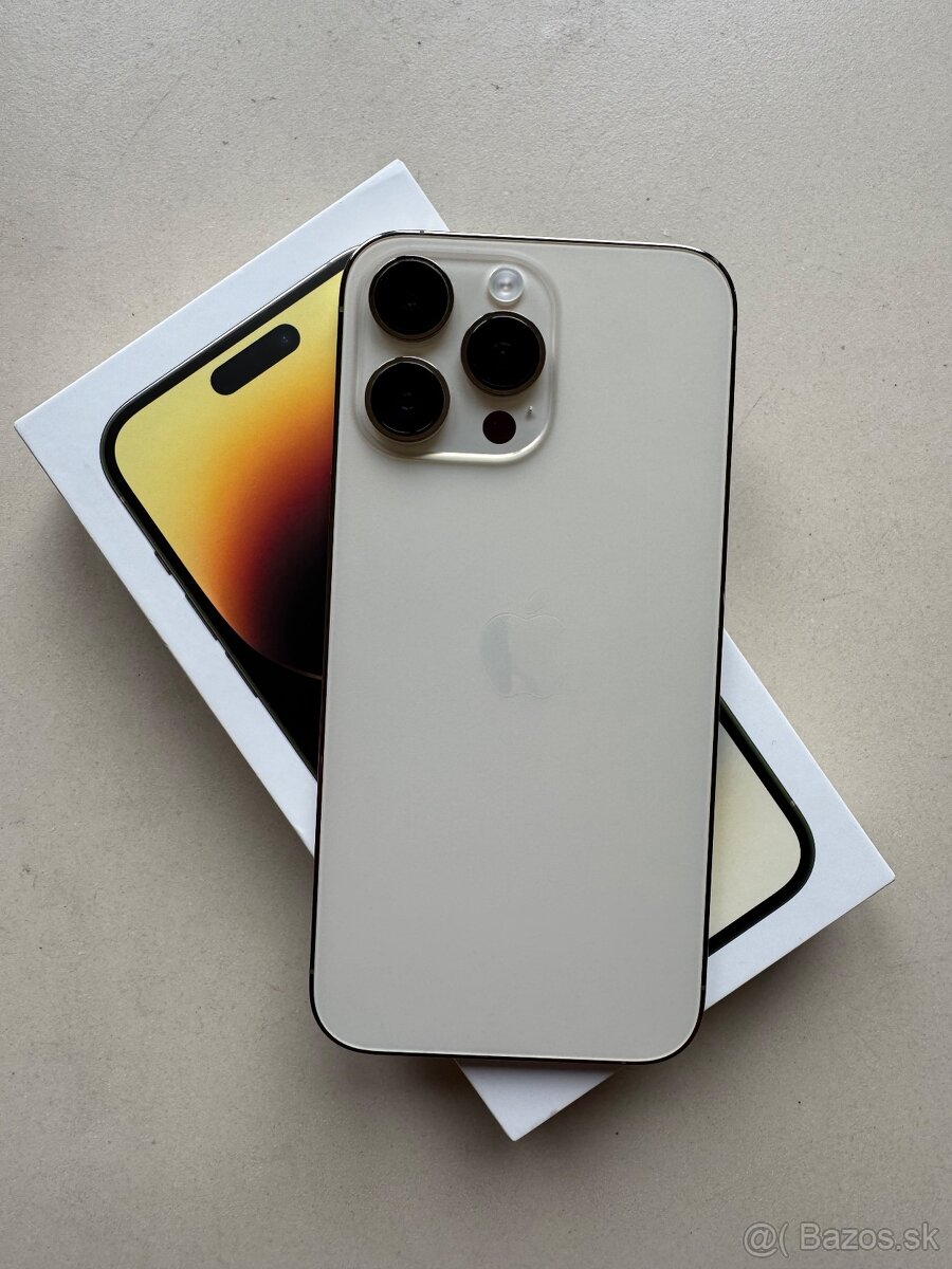 iPhone 14 Pro Max 128GB Gold, originalny stav