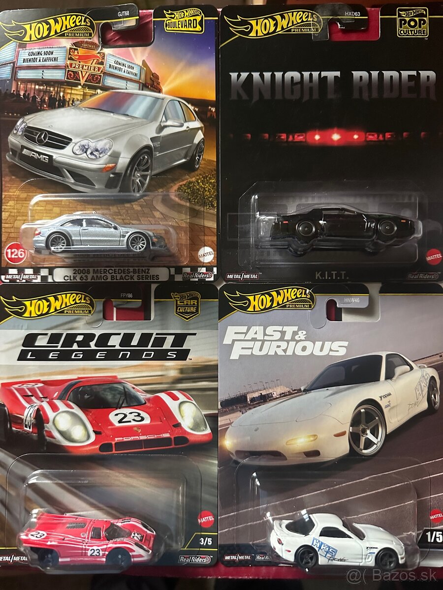 Hot Wheels Premium modely aut