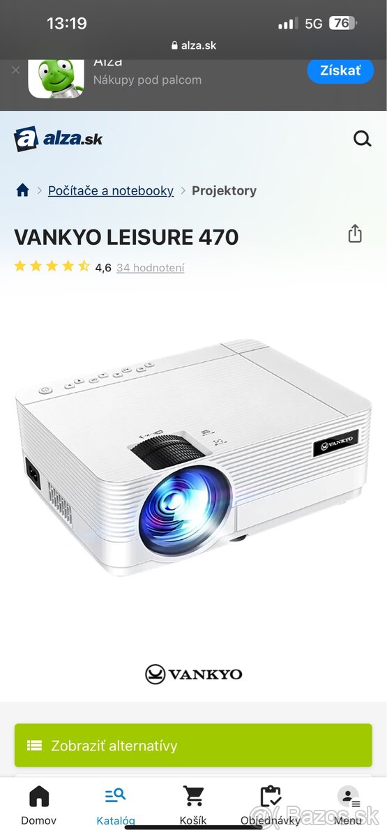 Mini projektor VANKYO LEISURE 470 W