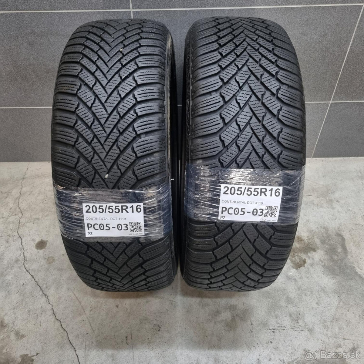 Zimné pneumatiky 205/55 R16 CONTINENTAL DOT4119