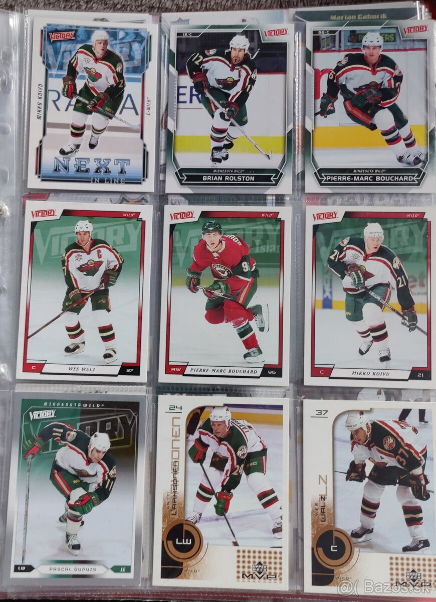 Hokejové kartičky Minnesota Wild