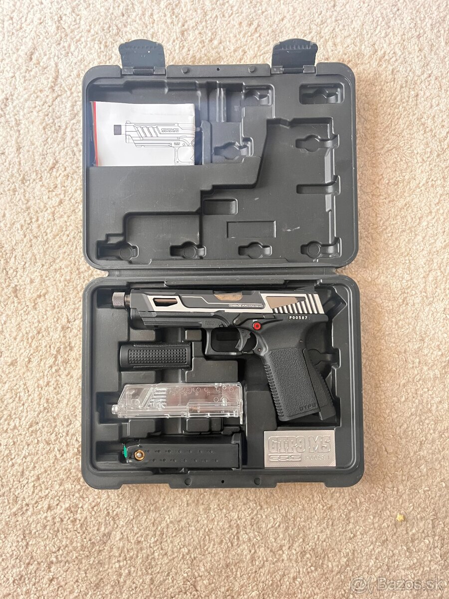 G&G GTP9 MS Silver airsoftová pištol