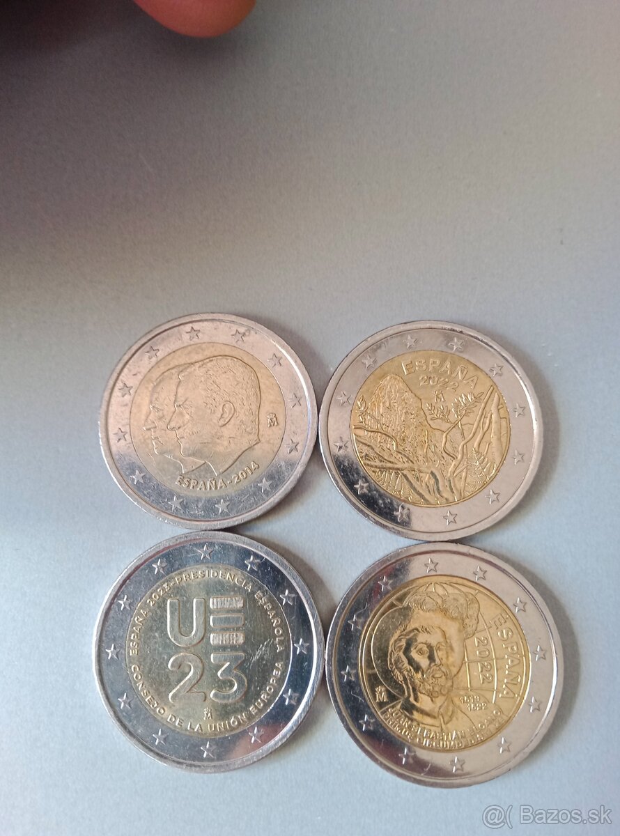 Pamätné mince Španielsko