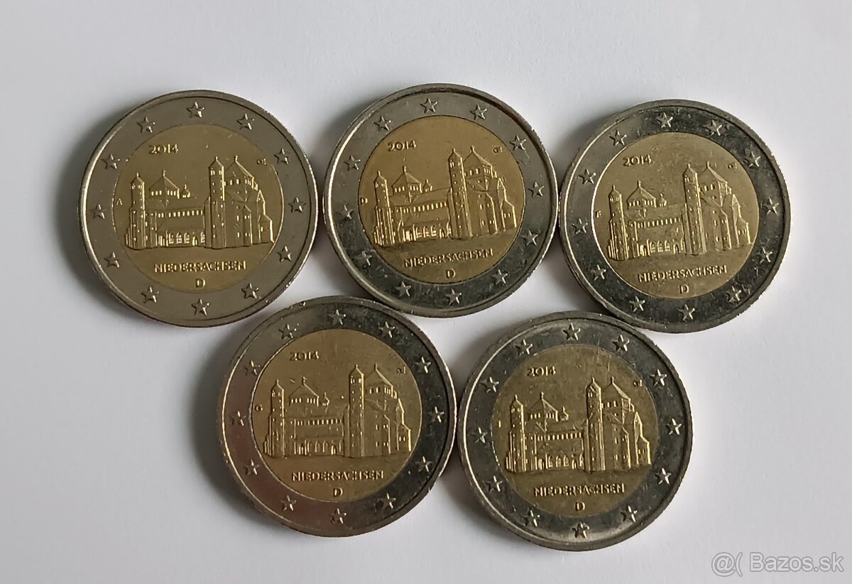 2 € pamätné mince Nemecko 2014