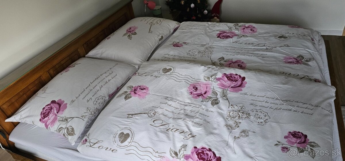 Bavlnené 4-dielné kvetinové obliečky