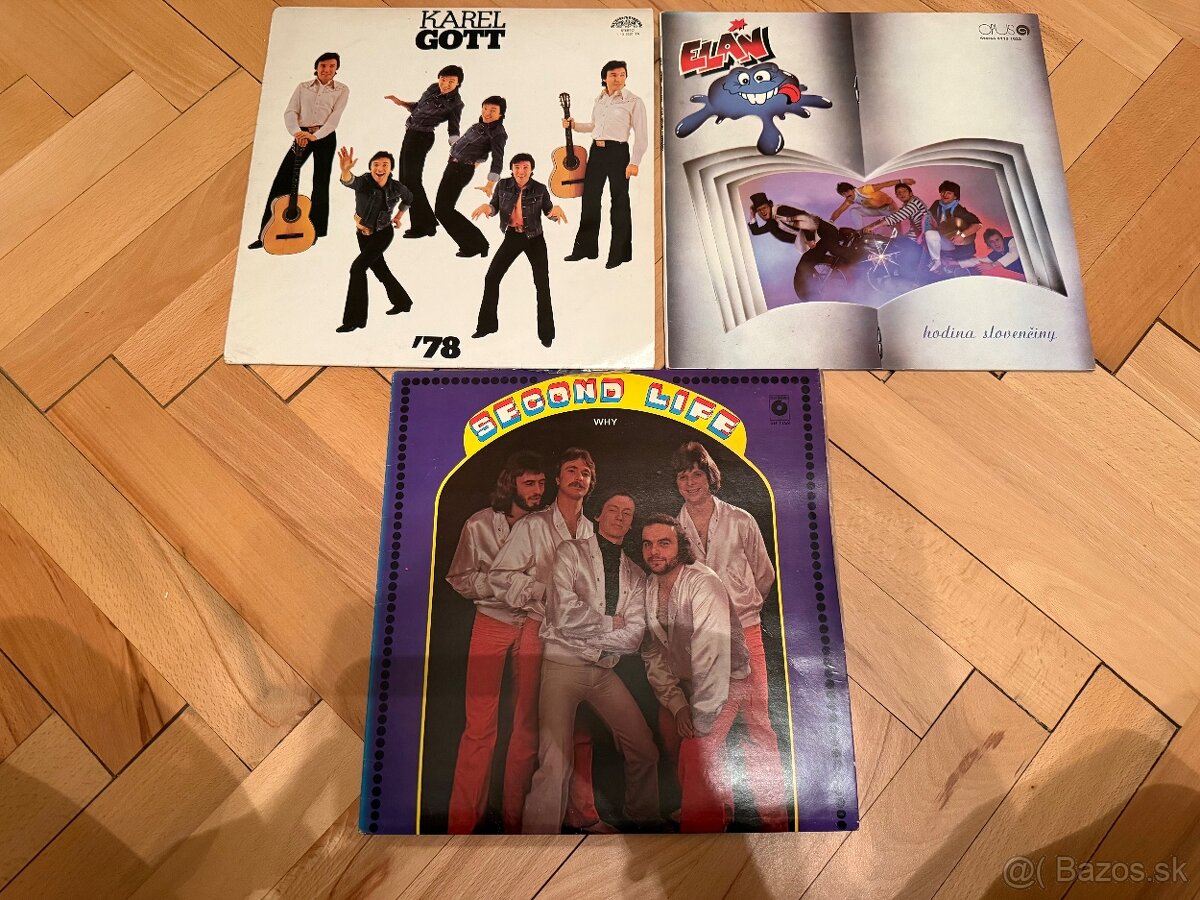 LP platne – Karel Gott, Elán, Second Life