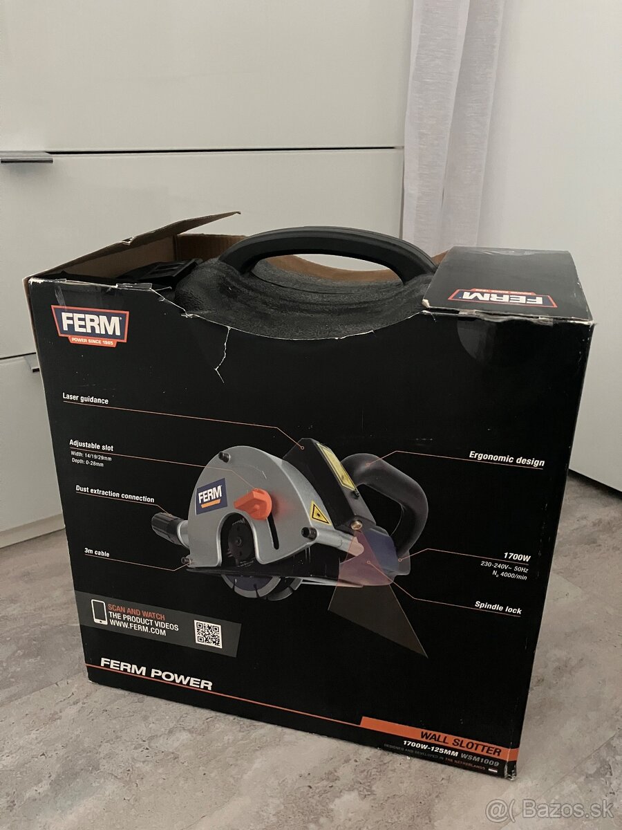 Drážkovacia fréza do muriva Ferm WSM1009 1700 W