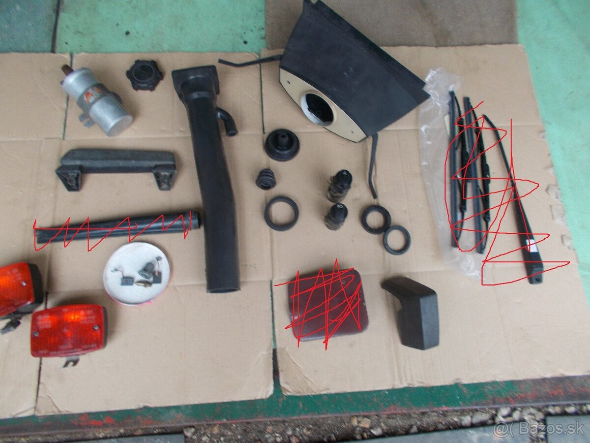 Predam pre skoda 100-120 zamky mriezky novu hadicu hrdla