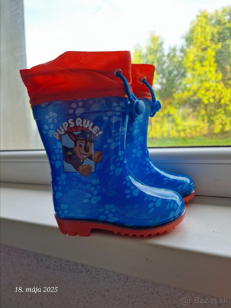 Detské gumáky velkosť 22