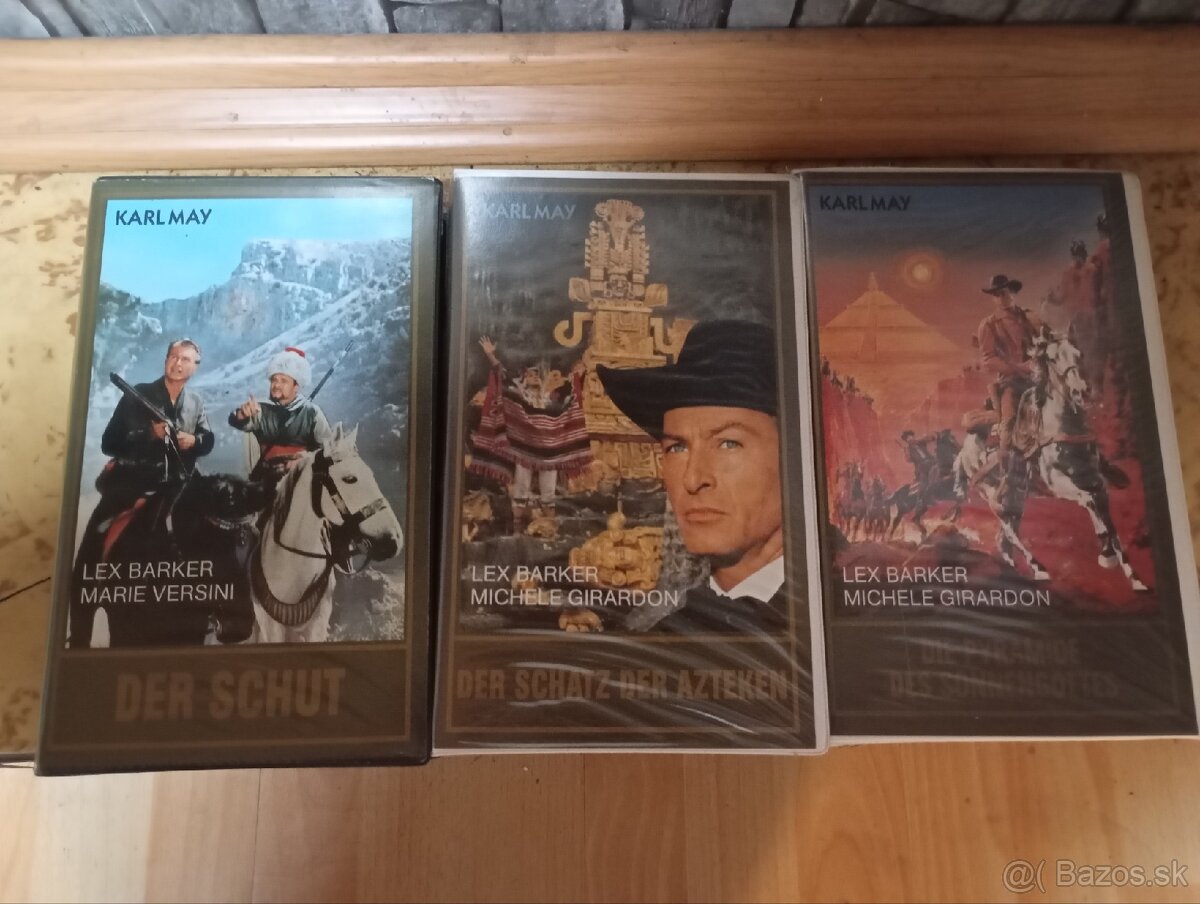 VHS kazety Karl May