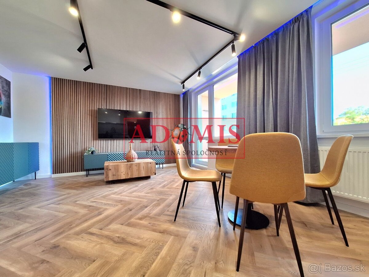 Prenájom bezbariérový 3izbový byt Humenská 64m2, loggia,TOP