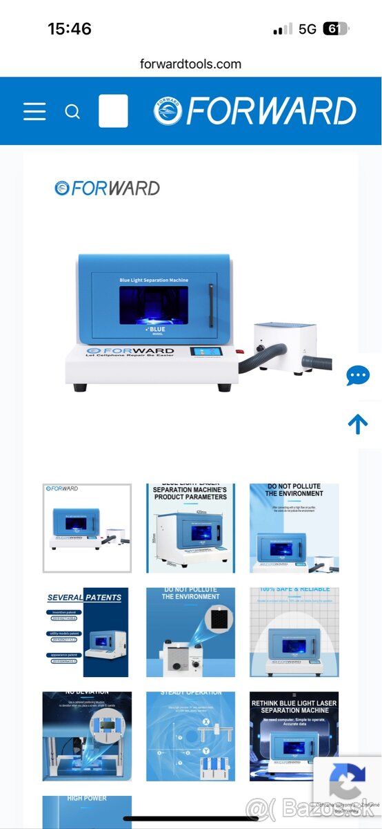 Blue Light Separator Laser – Forward s čističom vzduchu