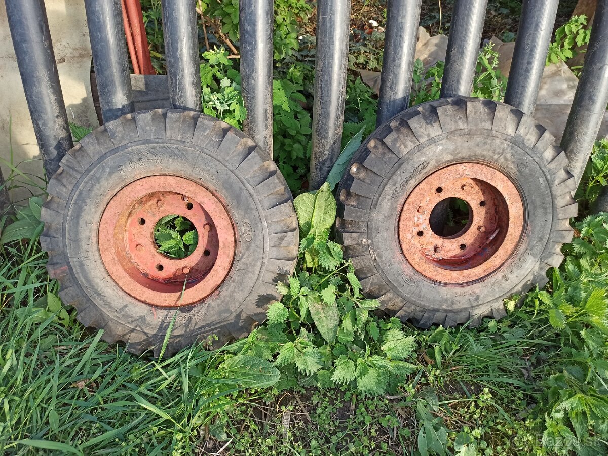 Kolesá desta destu VZV, malotraktor 6.00- 9