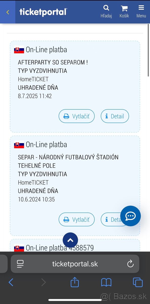 Afterparty po Separovom štadióne.