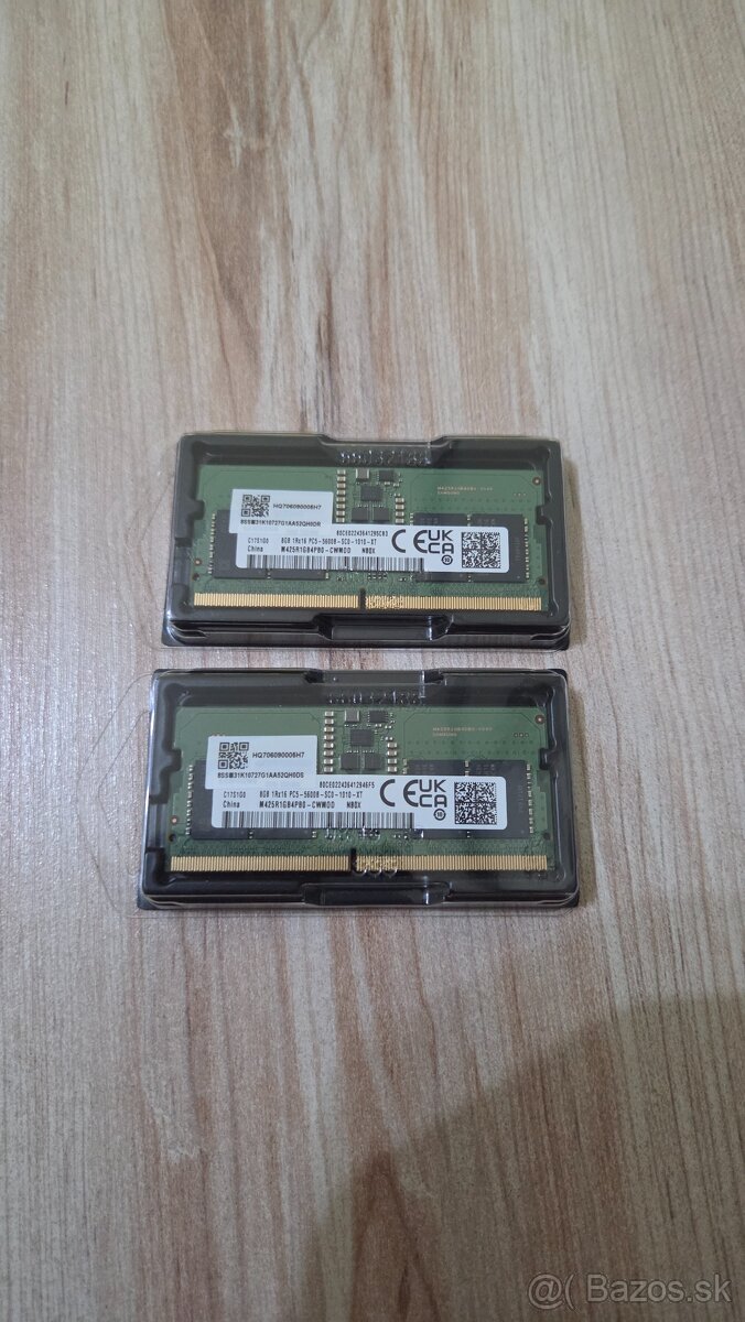 Sodimm DDR5 SAMSUNG 2x8GBGB 5600MHZ NOVÉ