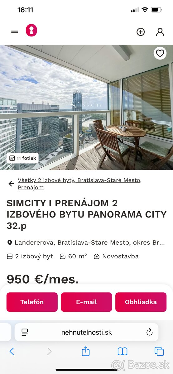 2i byt Panorama city staré mesto