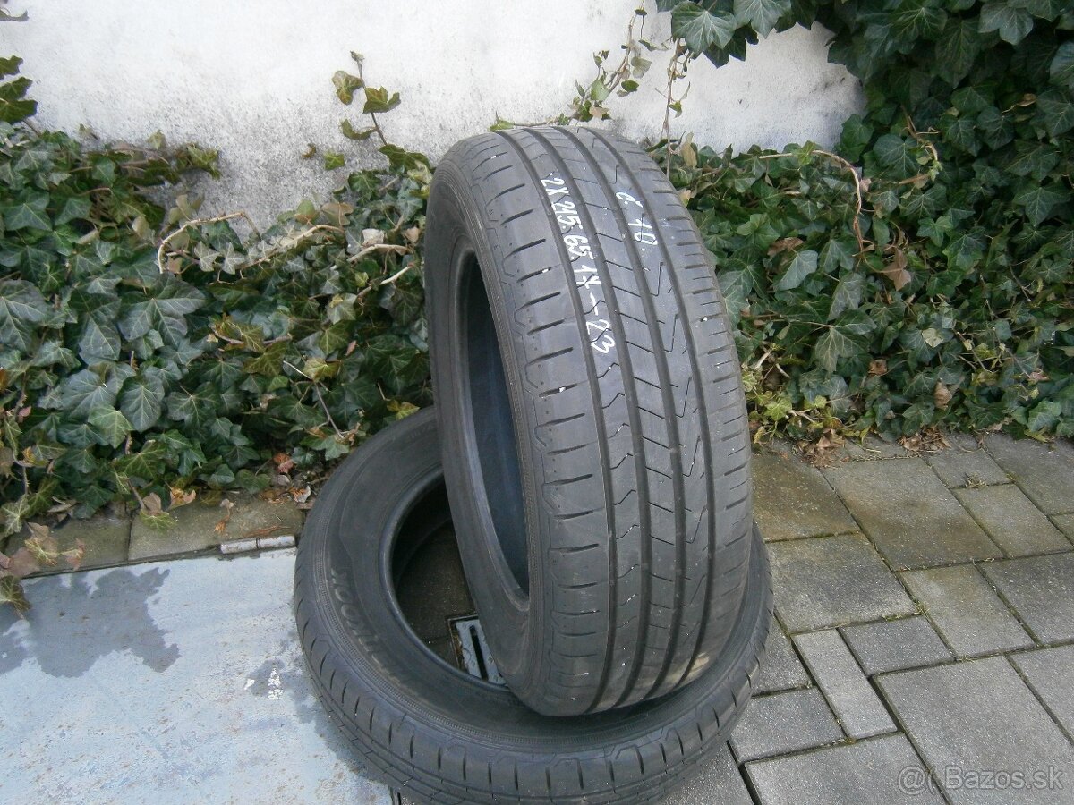 Predám 2x letné pneu Hankook 215/65 R17 99VML