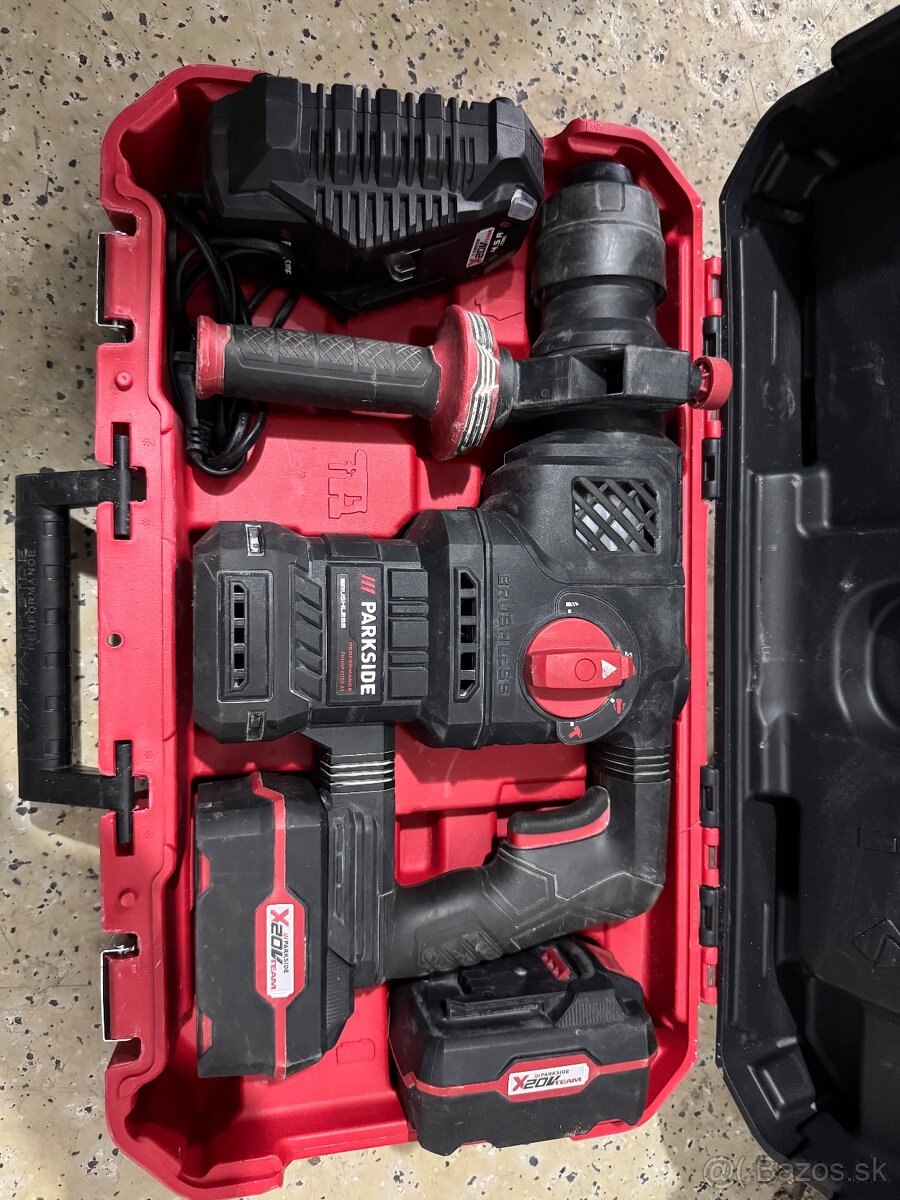 Parkside vrtacie kladivo 5,8J SET