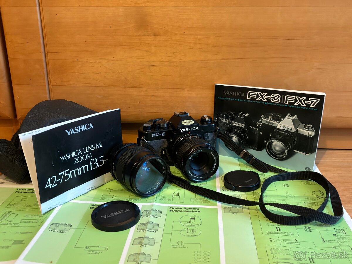 Yashica FX-3 + dva objektívy
