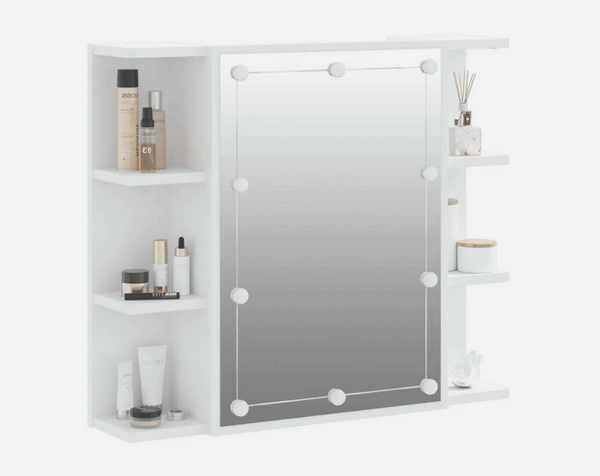 Zrkadlová skrinka s diódou LED White 70x16,5x60 cm